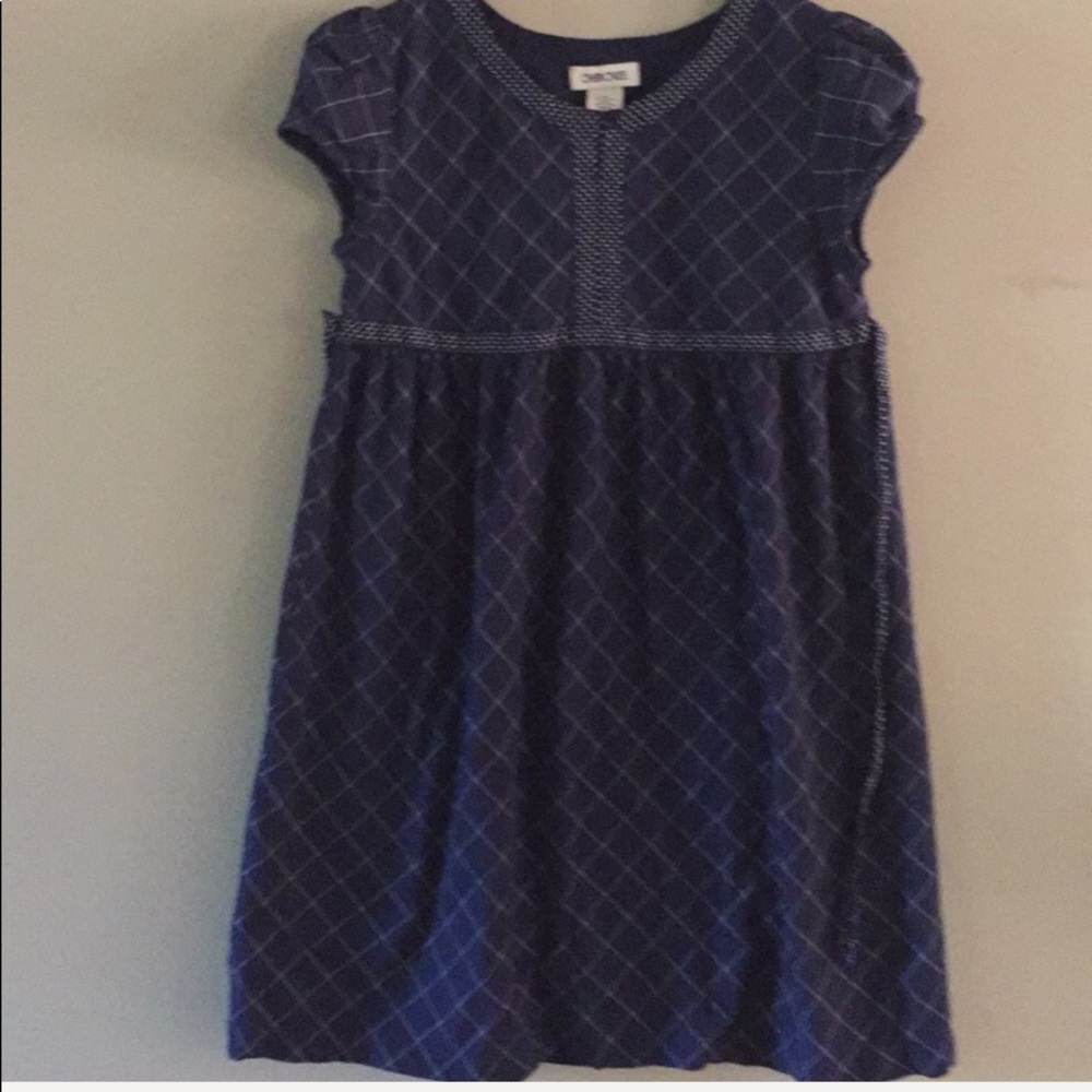 Girls dress Navy Cherokee sz l short sleeve.